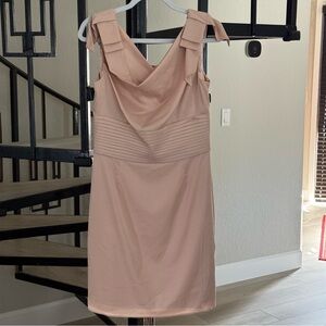 Antonio Melani Pink Fit and Flare Knee Length Dress